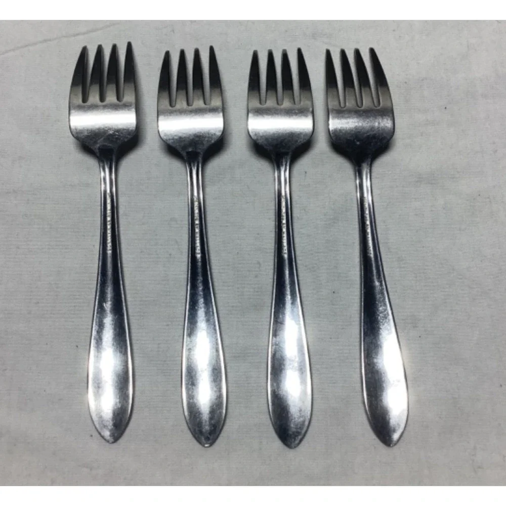 Vintage Wallace Stainless Steel Silverware Set New Day Fork Spoon Knife